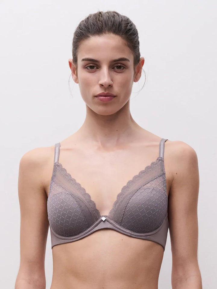 Chantelle EasyFeel - Norah Chic Plunge T-Shirt Bra Bronzed Taupe