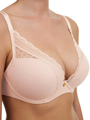 Chantelle Easyfeel - Norah Plunge T-Shirt Bra Dusky Pink