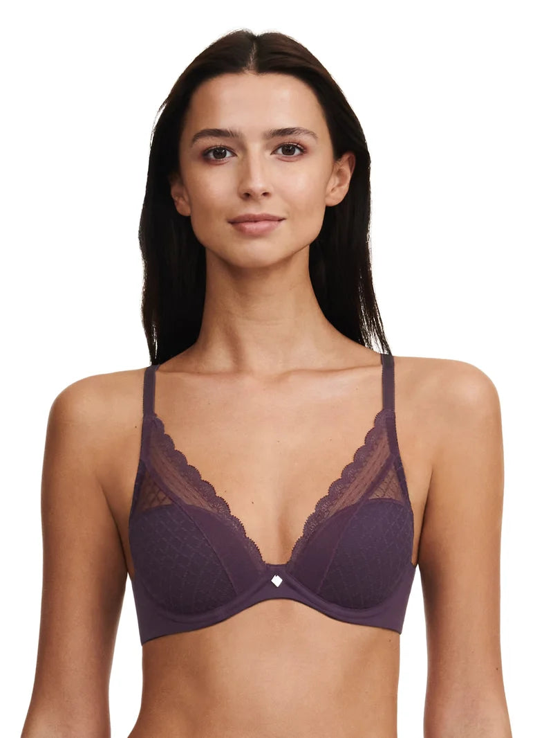 Chantelle EasyFeel - Norah Chic Plunge T-Shirt Bra Aubergine