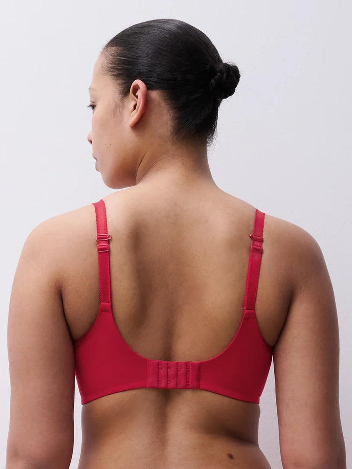 Chantelle EasyFeel - Norah Plunge T-Shirt Bra Poppy Red