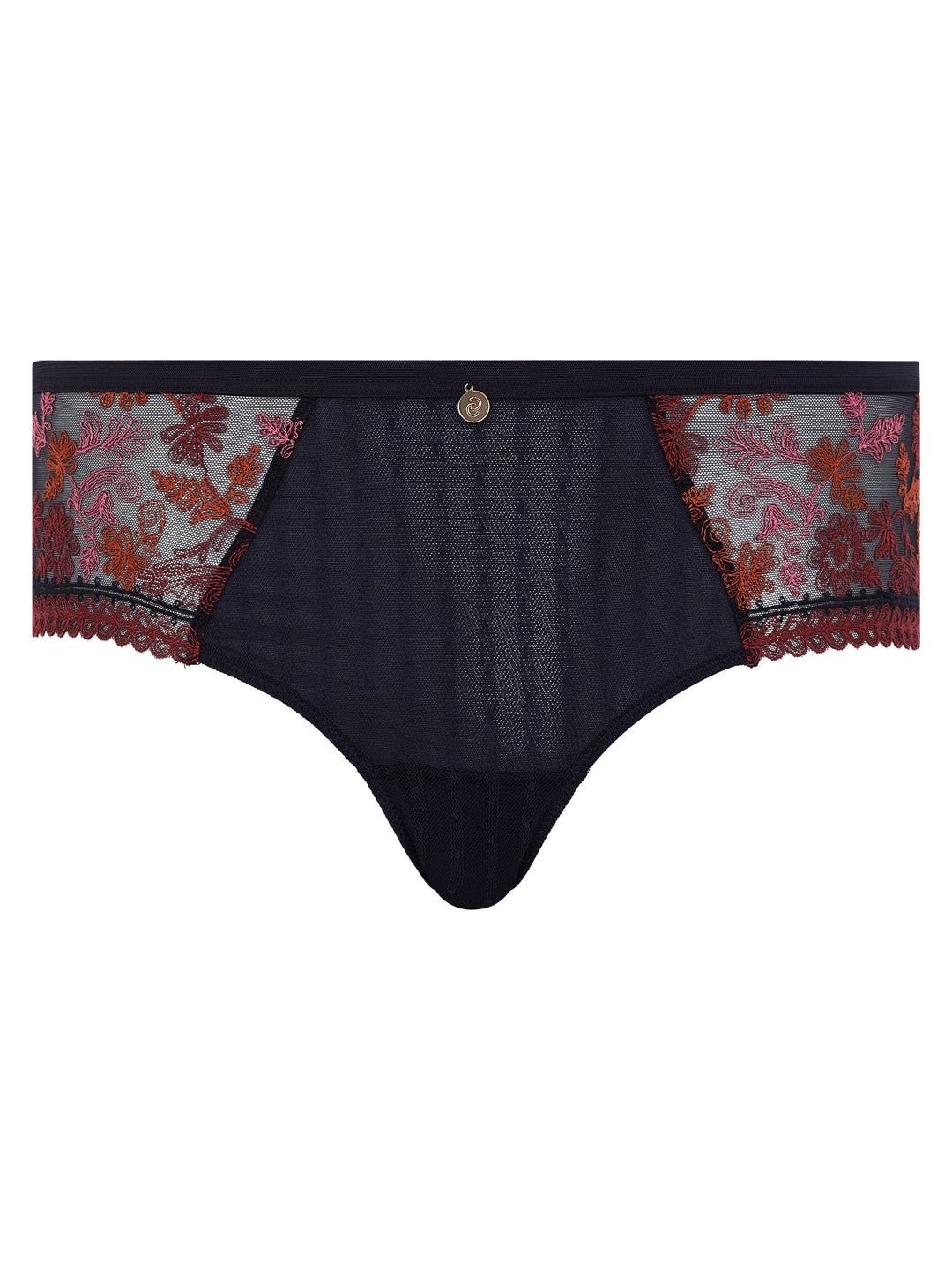 Chantelle New Romance Shorty - Black Flowers Multicolor Shorty Chantelle 