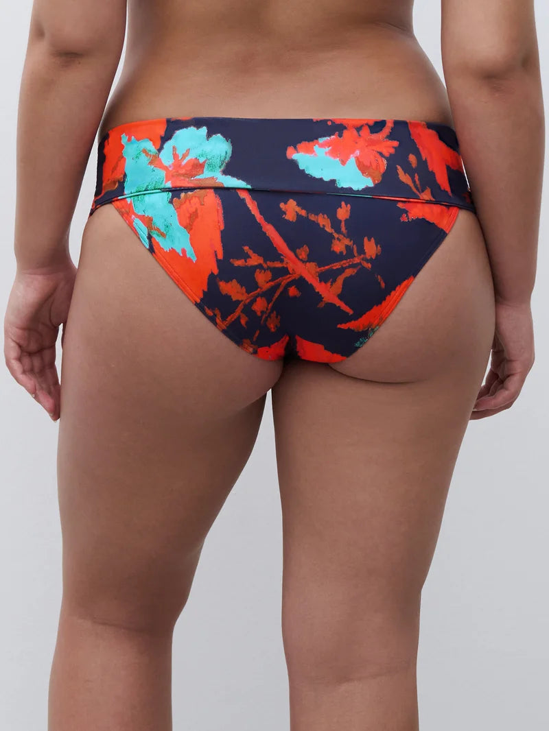 Chantelle Swimwear - Icon Full Brief Ink Flowers