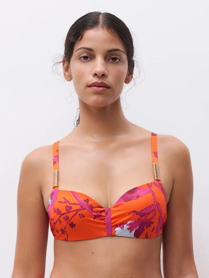 Chantelle Swimwear - Icon Half-Cup Memory Bra Painted Flowers