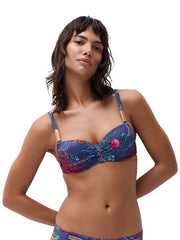 Chantelle Swimwear - Icon Half-Cup Memory Bikini Dark Mediterranean