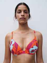 Chantelle Swimwear - Icon Push-Up Bra Painted Flowers