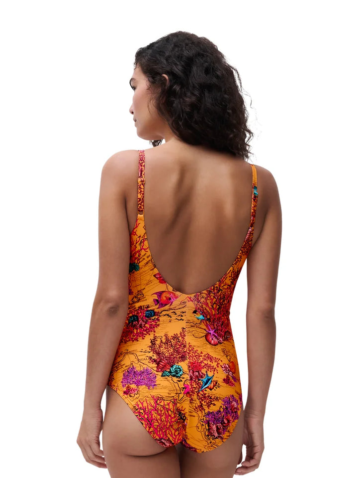 Chantelle Swimwear - Icon Covering Underwired Swimsuit Light Mediterranean