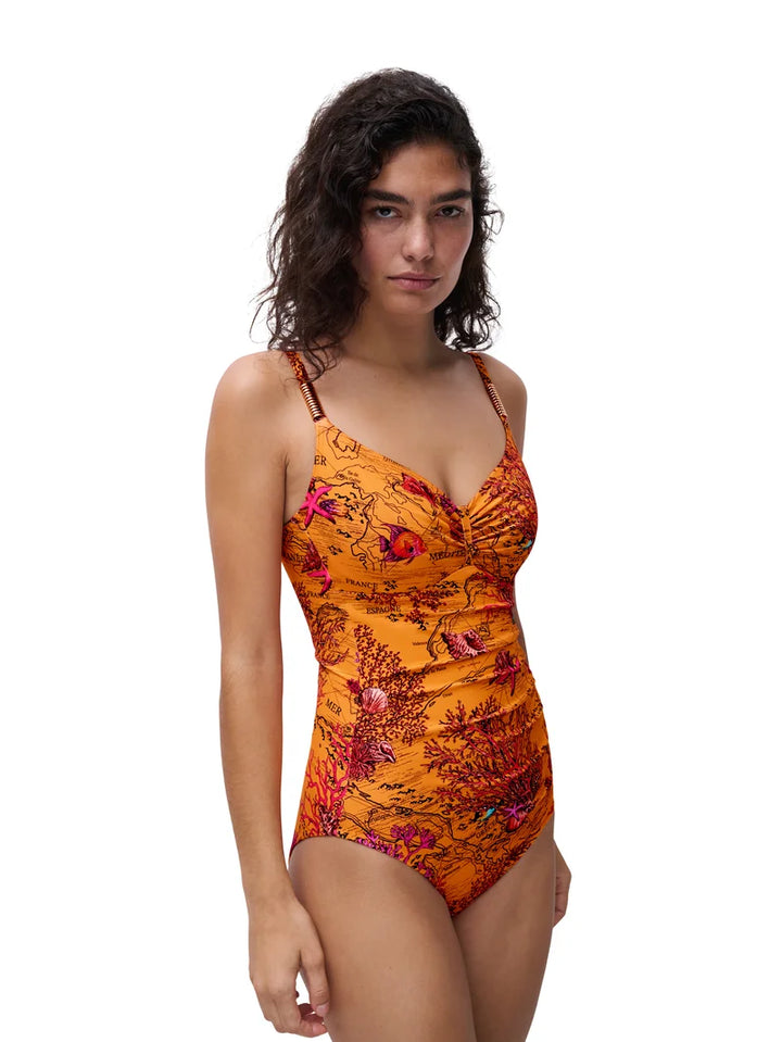 Chantelle Swimwear - Icon Covering Underwired Swimsuit Light Mediterranean