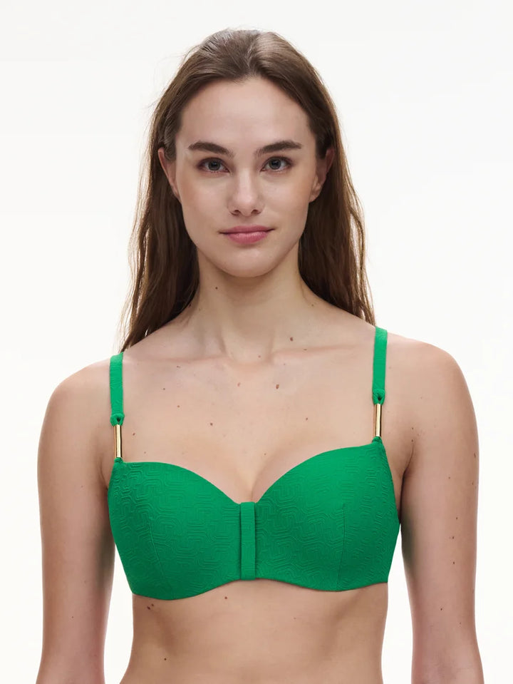 Chantelle Swimwear - Hera Half-Cup Memory Bra Emerald Green