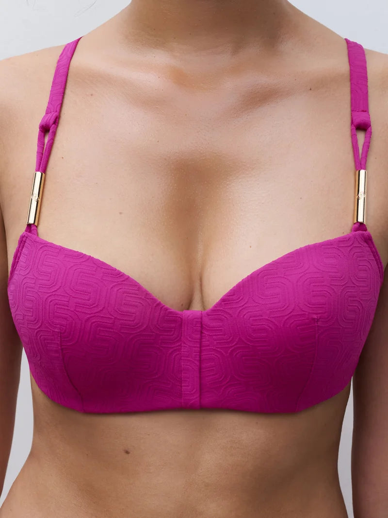 Chantelle Swimwear - Hera Half-Cup Memory Bra Tyrian Fuchsia