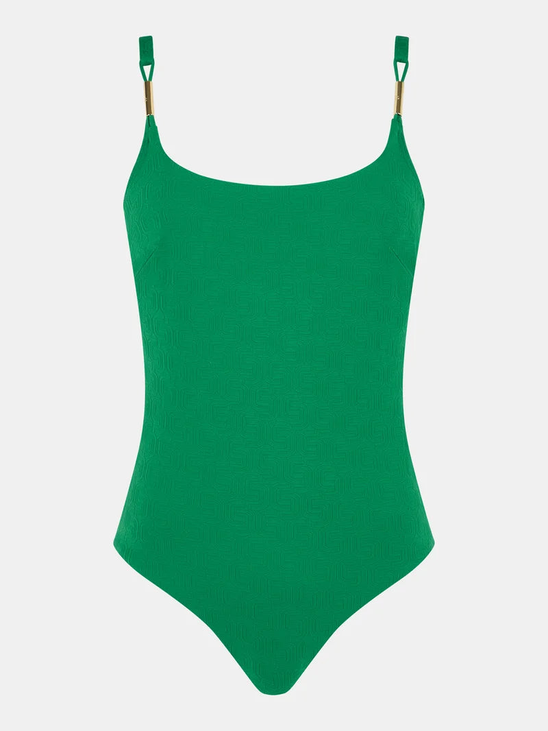 Chantelle Swimwear - Hera Covering Underwired Swimsuit Emerald Green