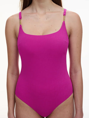 Chantelle Swimwear - Hera Covering Underwired Swimsuit Tyrian Fuchsia