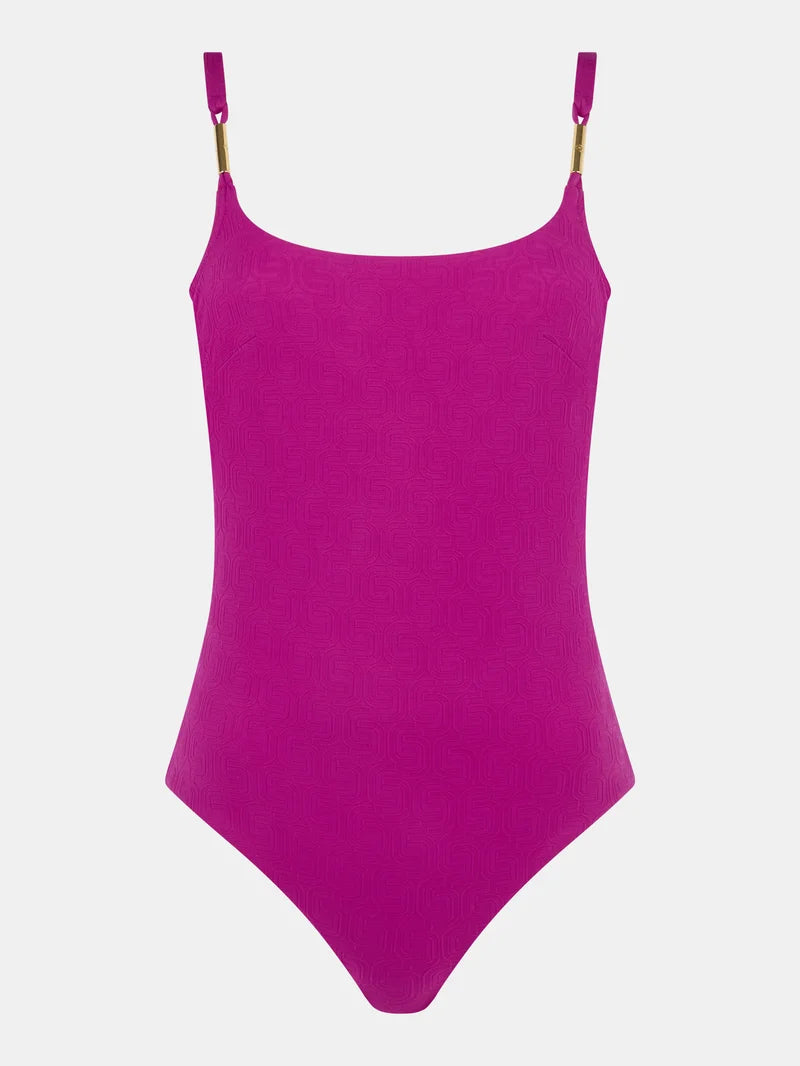 Chantelle Swimwear - Hera Covering Underwired Swimsuit Tyrian Fuchsia