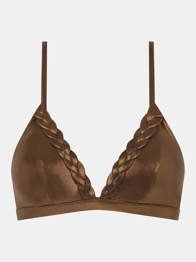 Chantelle - Shaman Wirefree Triangle Spacer Bra Shadow Bronze