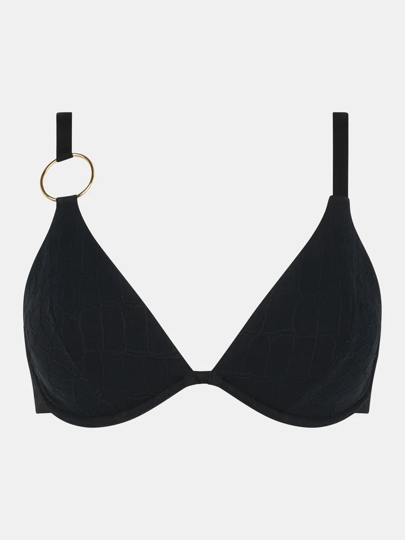 Chantelle Swimwear - Eclipse Plunge Underwired Bra Black