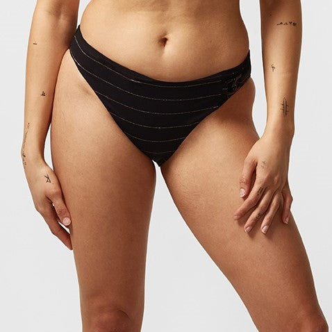 Chantelle Swimwear - Black Sun Bikini Brief Fonce Lurex
