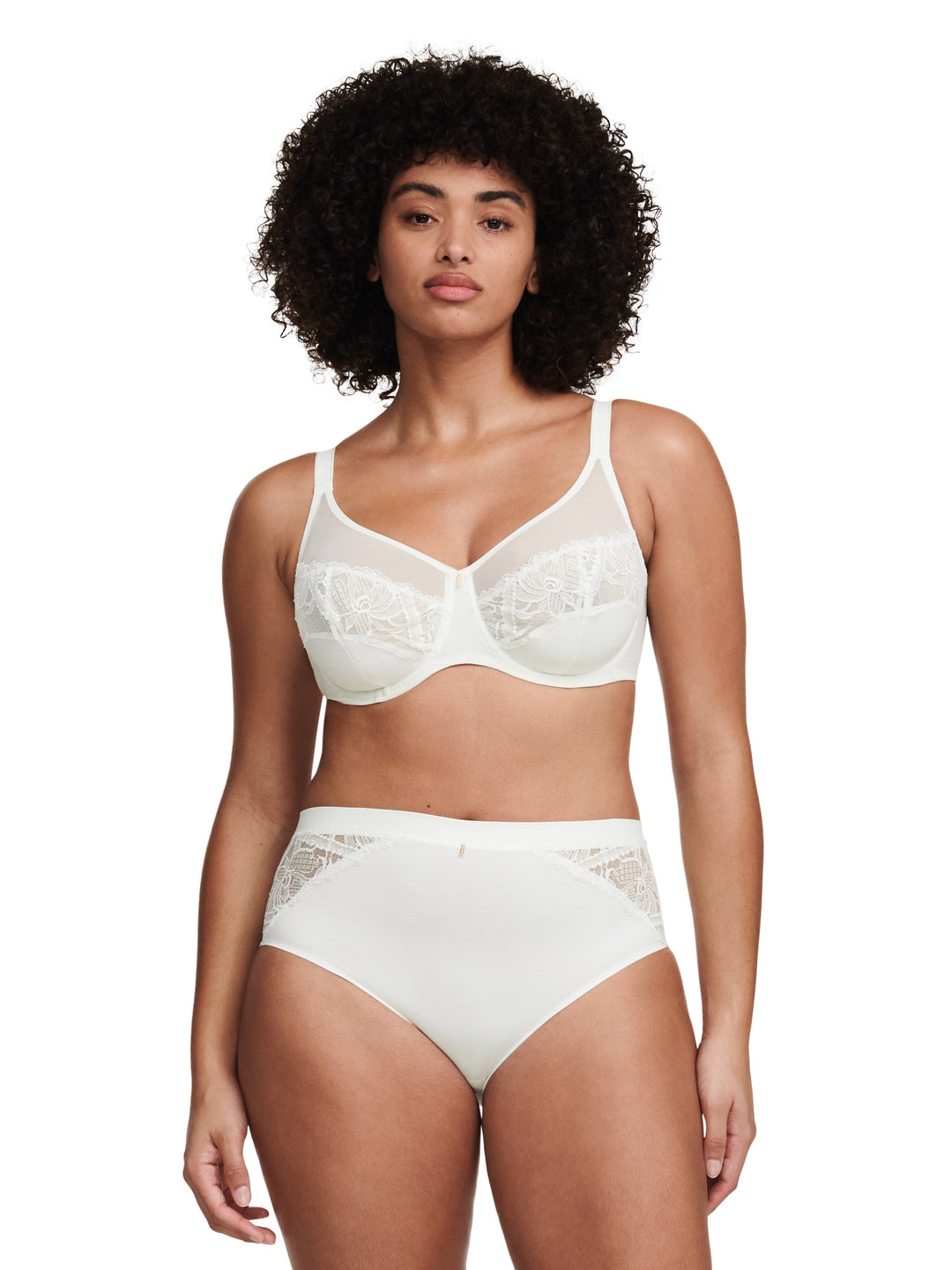 Chantelle Orangerie Dream Braguita alta talle alto - Milk Braguita completa Chantelle