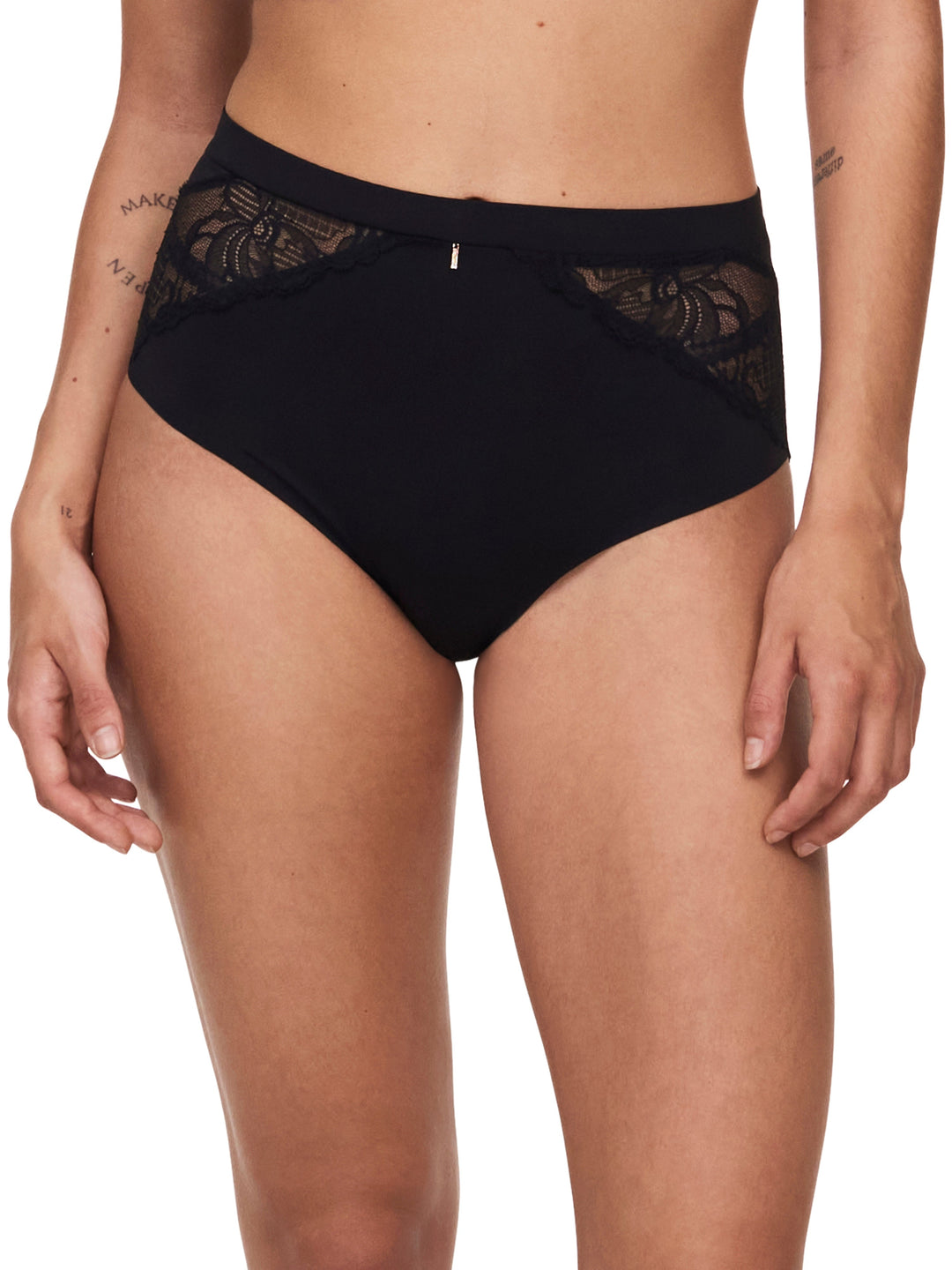 Chantelle Orangerie Dream High-Waisted Full Brief - Black Full Brief Chantelle 