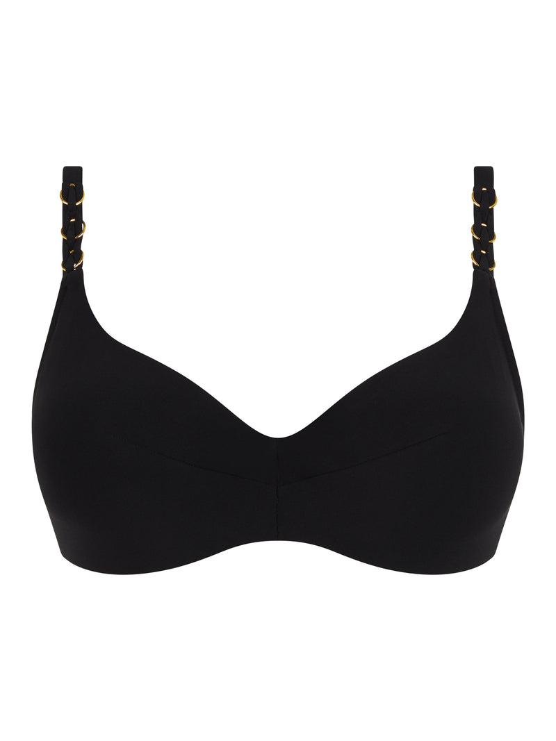 Chantelle Swimwear - Emblem Covering Underwired Bra Black