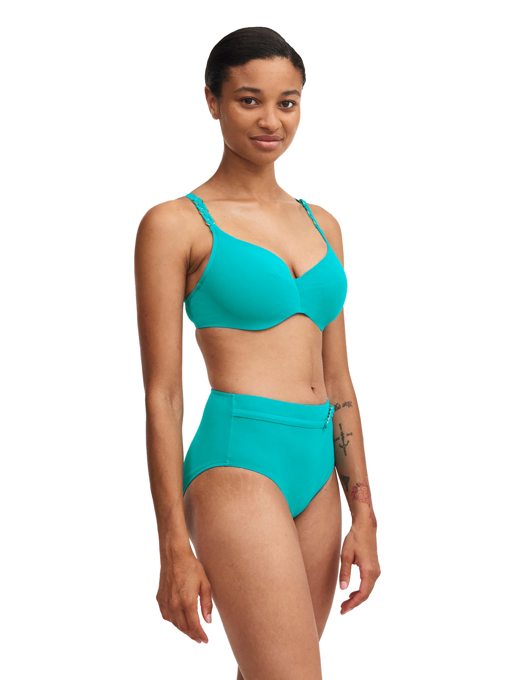 Chantelle Swimwear Bikini con aros que cubre el emblema - Bikini de copa completa azul lago Chantelle Swimwear