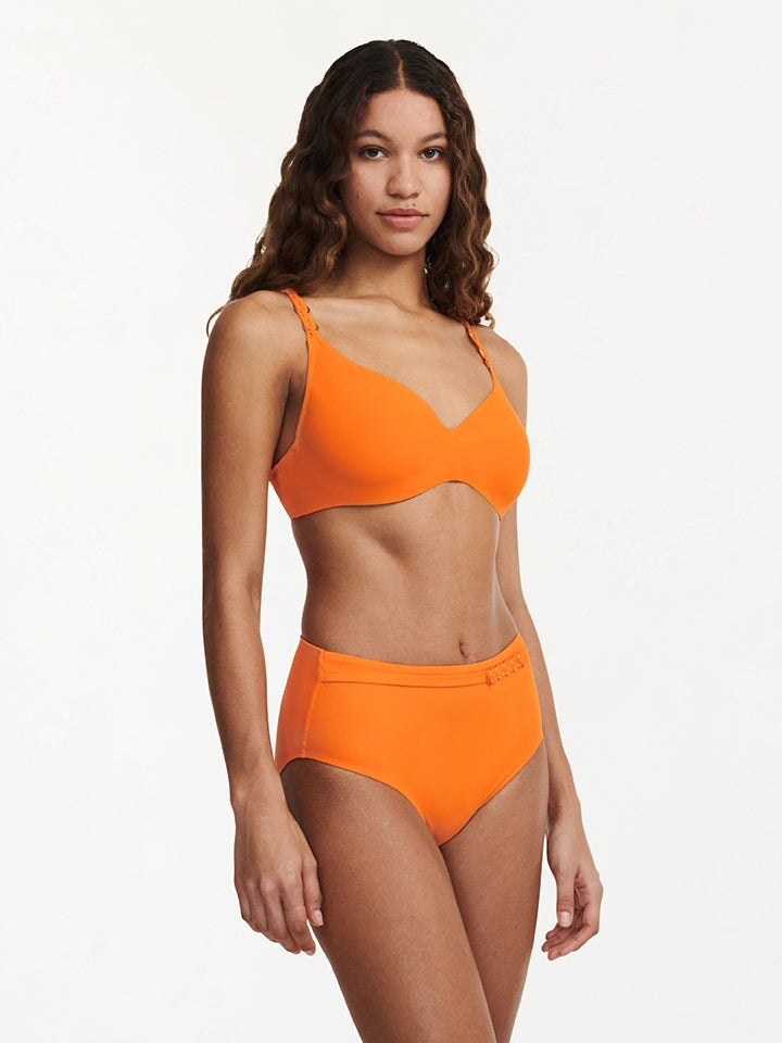 Chantelle Maillots De Bain - Emblème Slip De Bikini Complet Orange Slip De Bikini Complet Chantelle Maillots De Bain