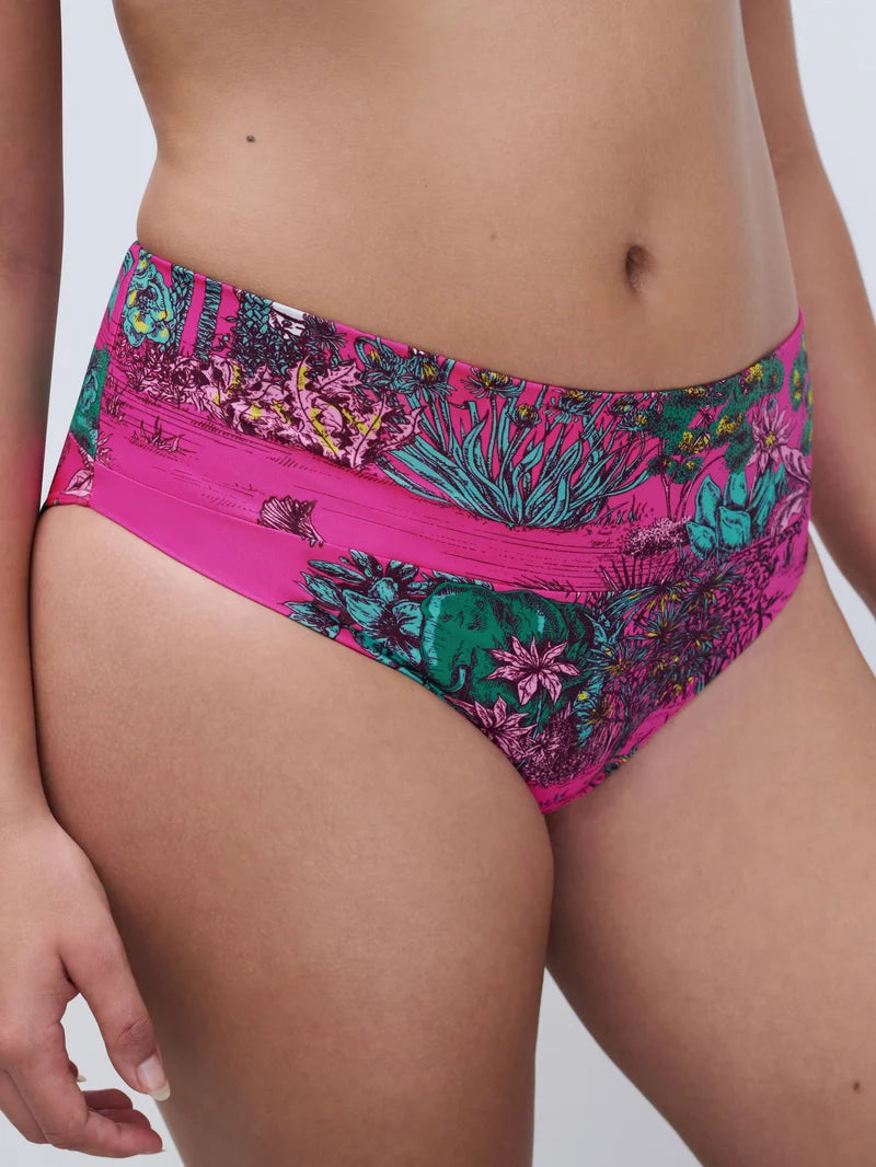 Chantelle Swimwear - Sauvage Full Brief Pink Jungle