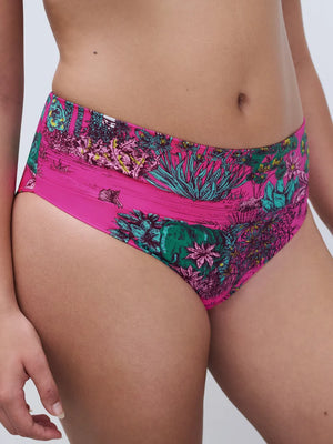 Chantelle Swimwear - Sauvage Full Brief Pink Jungle