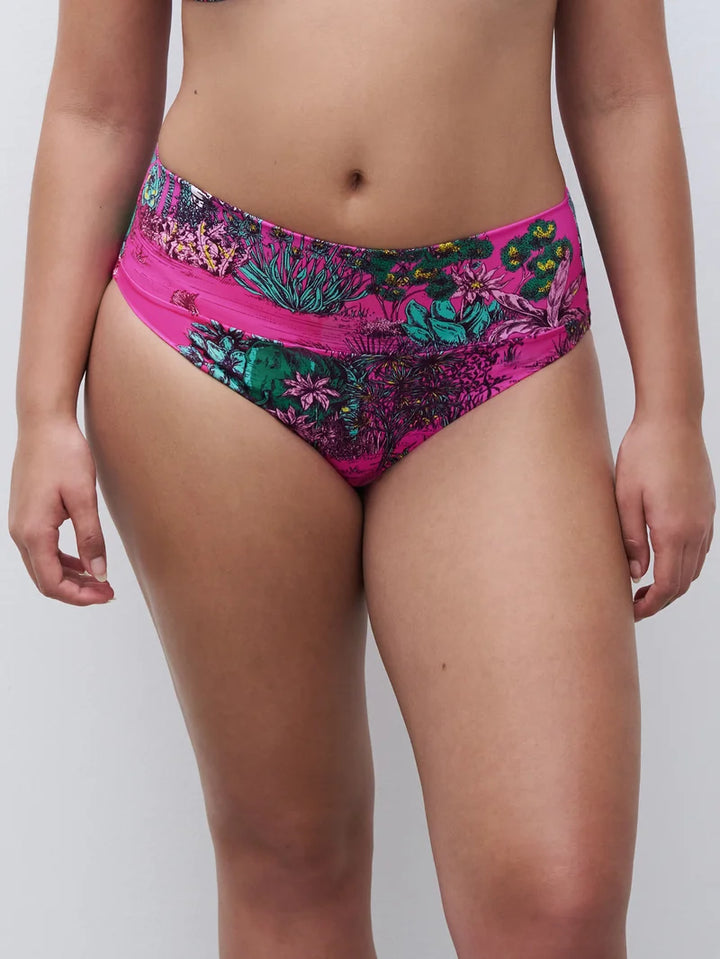 Chantelle Swimwear - Sauvage Full Brief Pink Jungle