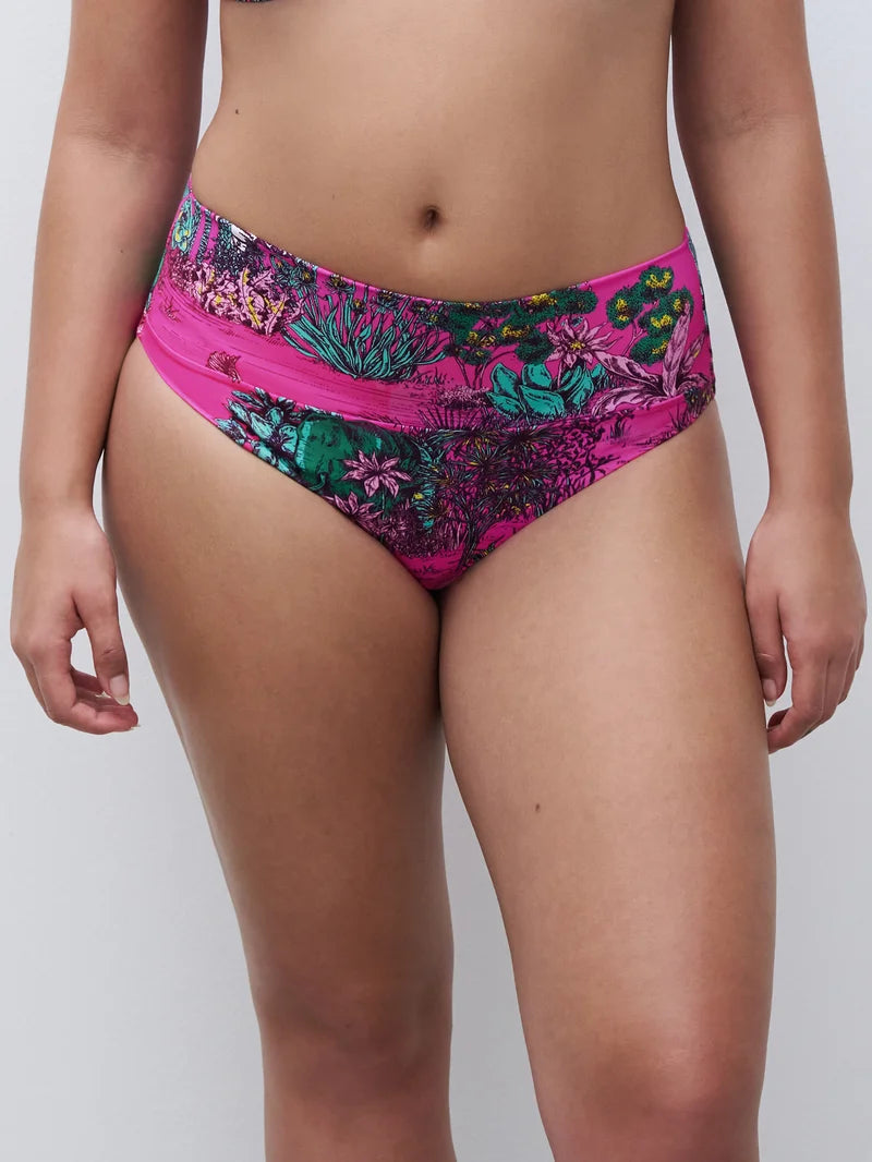 Chantelle Swimwear - Sauvage Full Brief Pink Jungle