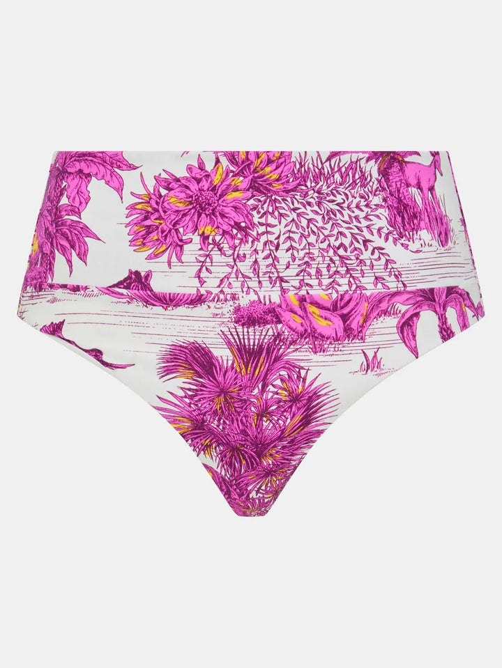 Chantelle Swimwear - Sauvage Full Bikini Brief White Jungle