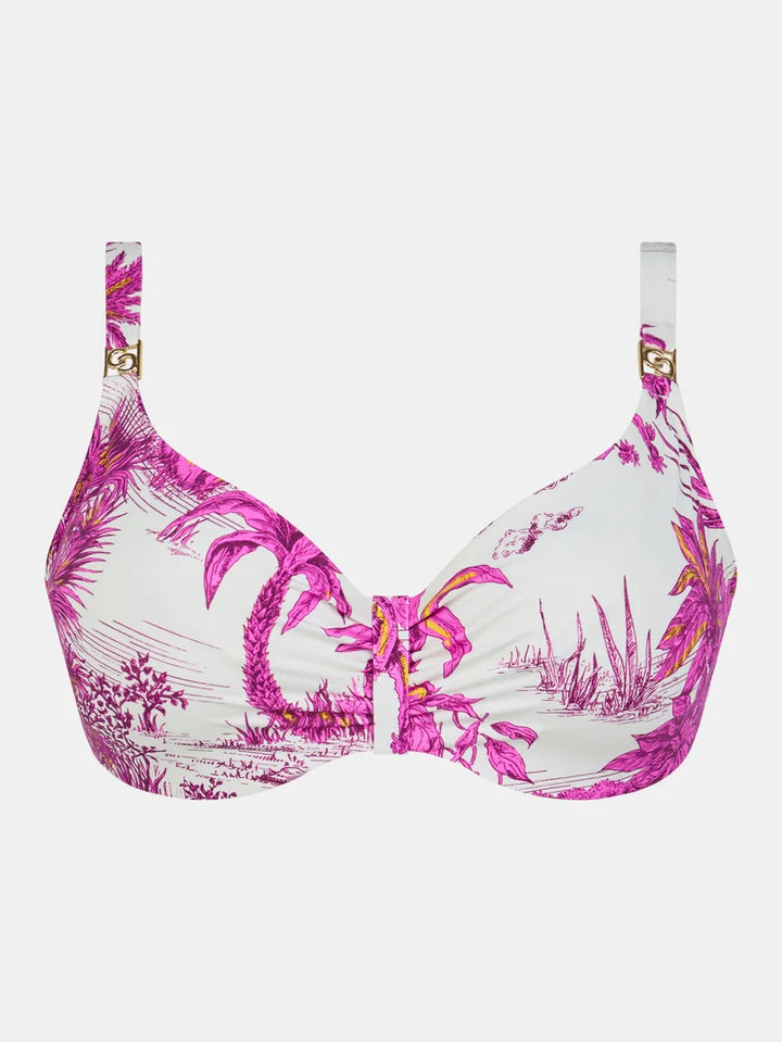 Chantelle Swimwear - Sauvage Covering Underwired Bikini White Jungle
