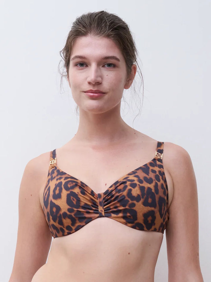 Chantelle Swimwear - Sauvage Covering Underwired Bra Wild Leopard
