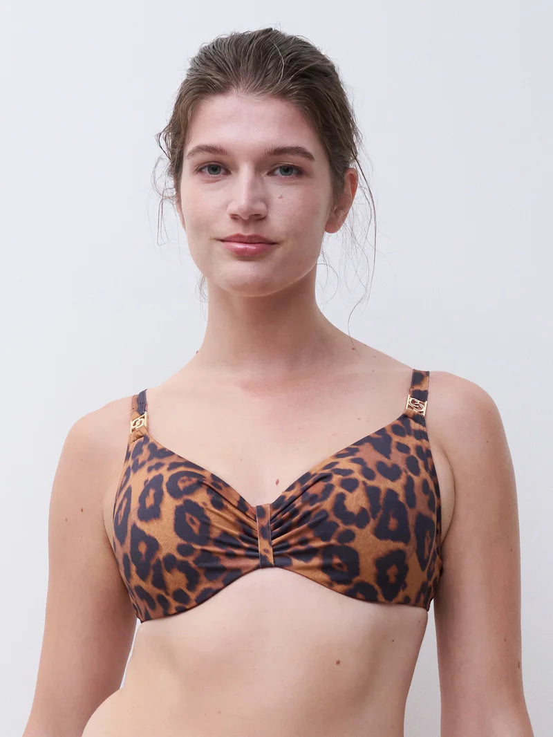 Chantelle Swimwear - Sauvage Covering Underwired Bra Wild Leopard