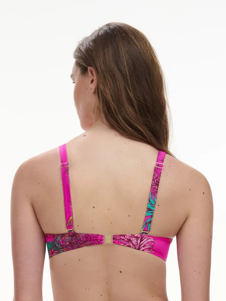 Chantelle Swimwear - Sauvage Half-Cup Memory Bra Pink Jungle
