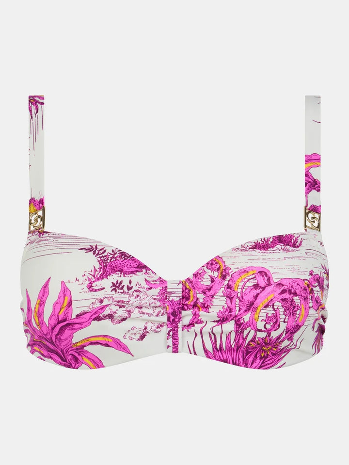 Chantelle Swimwear - Sauvage Half-Cup Memory Bikini White Jungle