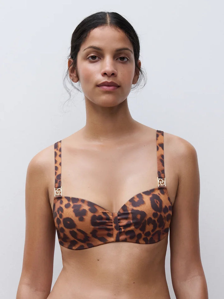Chantelle Swimwear - Sauvage Half-Cup Memory Bra Wild Leopard