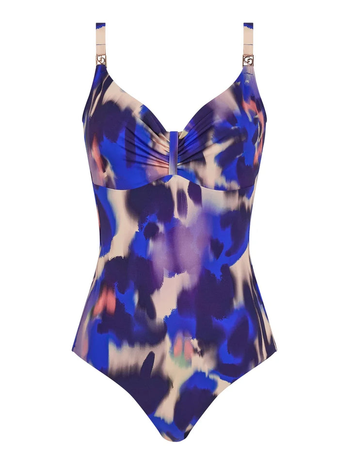 Chantelle Swimwear - Sauvage Covering Underwired Swimsuit Blurred Night