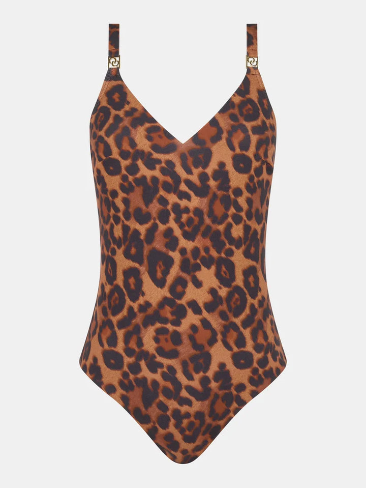 Chantelle Swimwear - Sauvage Wirefree Triangle Spacer Swimsuit Wild Leopard