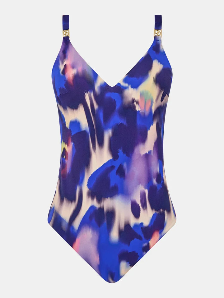 Chantelle Swimwear - Sauvage Wirefree Triangle Spacer Swimsuit Blurred Night