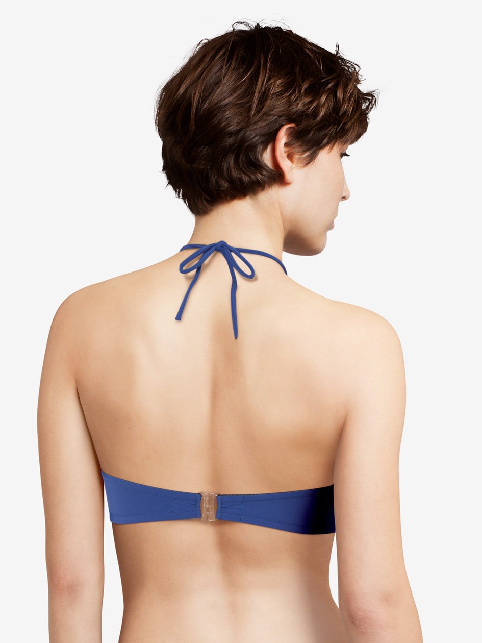 Chantelle Escape Bandeau T-Shirt Bra - Mazarine Blue Bandeau Bikini Chantelle Swimwear