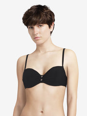 Chantelle Escape Half-Cup Memory Bra - Black Half Cup Bikini Chantelle Swimwear