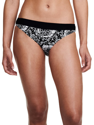 Chantelle Swimwear Flowers Brief - Black Flowers Bikini Brief Chantelle 