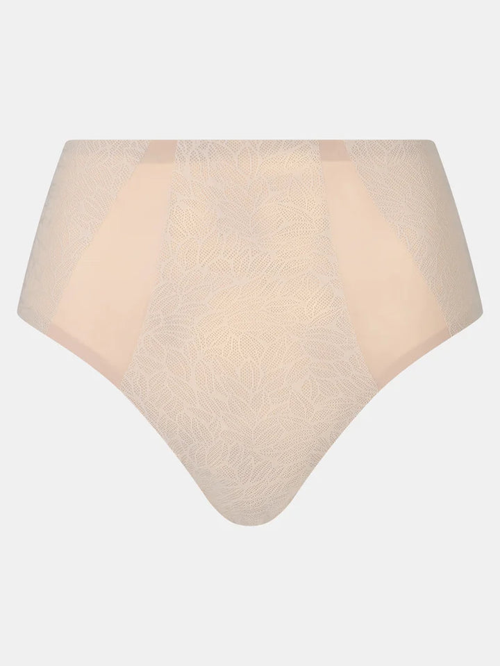 Chantelle - Pure Lace High-Waisted Support Full Brief Golden Beige