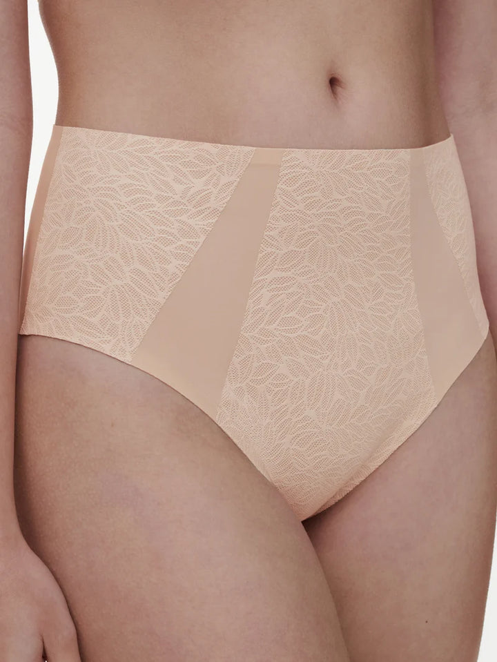 Chantelle - Pure Lace High-Waisted Support Full Brief Golden Beige