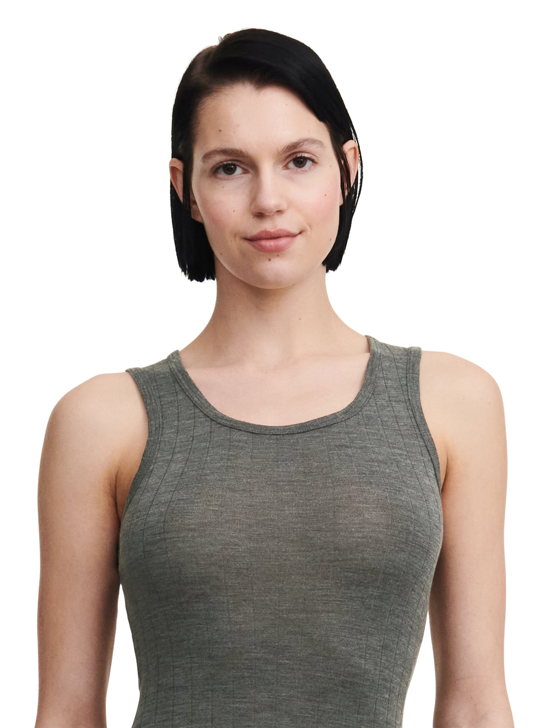 Chantelle - Camiseta sin mangas Thermo Comfort gris pizarra