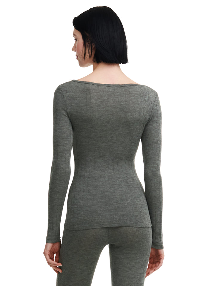 Chantelle - Thermo Comfort T-Shirt Longe Sleeves Slate Grey