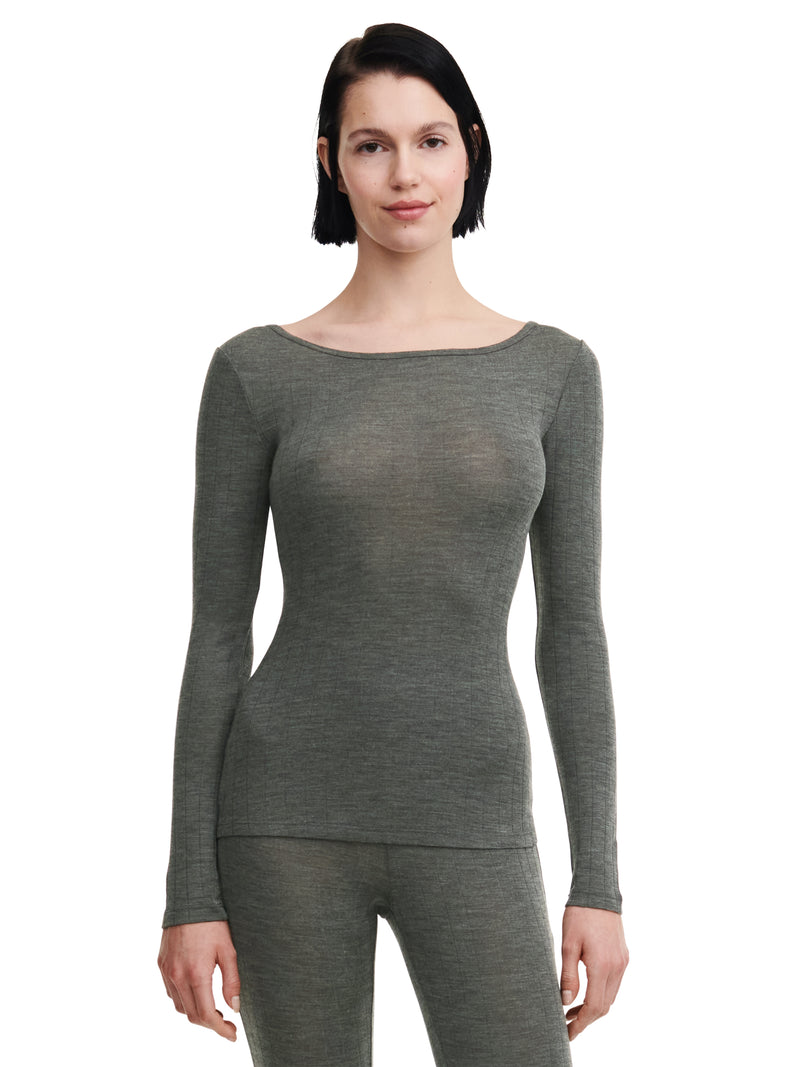 Chantelle - Thermo Comfort T-Shirt Long Sleeves Slate Grey