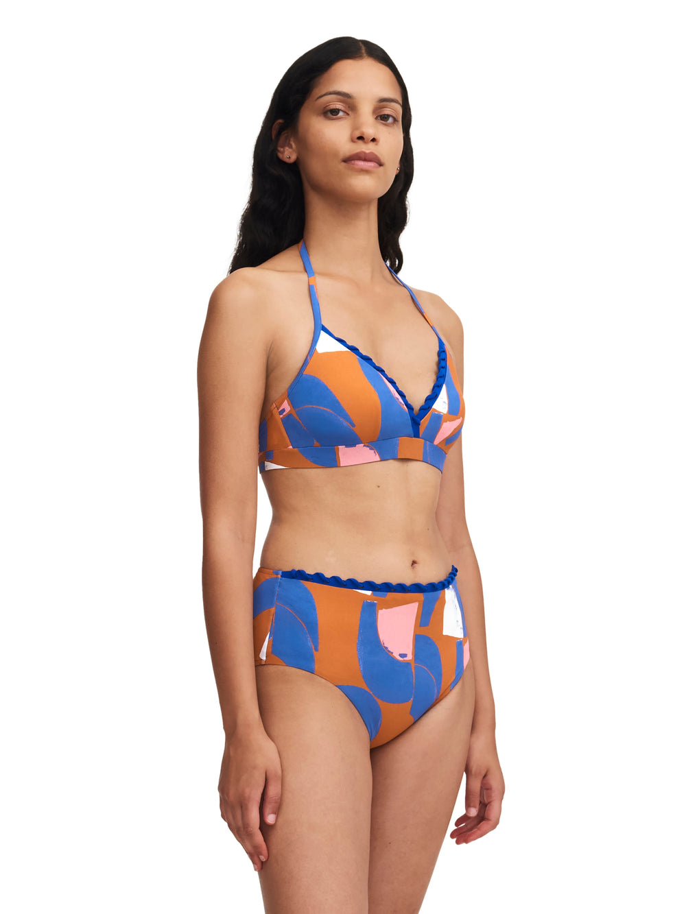 Chantelle Swimwear Soutien-Gorge Tribe Sans Armature Mousse - Bikini Triangle Peinture Ethnique Chantelle Swimwear