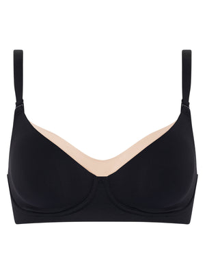 Chantelle Pure Maternity Nursing Bra (Wirefree) - Black Nursing Bra Chantelle 