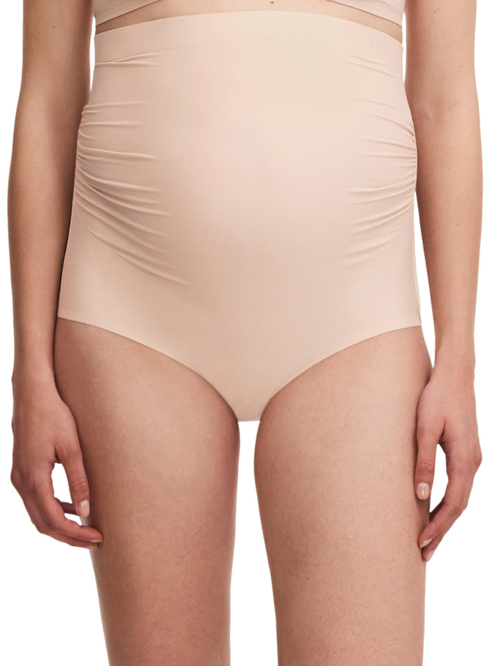 Chantelle Pure Maternity Slip premaman a vita alta - Slip intero beige dorato Chantelle