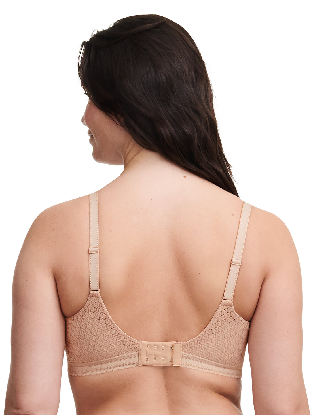 Chantelle - Sujetador de media copa con memoria Lucie Lace Comfort Clay Nude